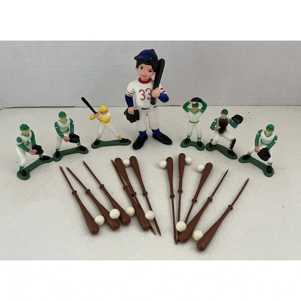 Lot Of Wilton & Unbranded Baseball Player Cake Cupcake Toppers Vintage